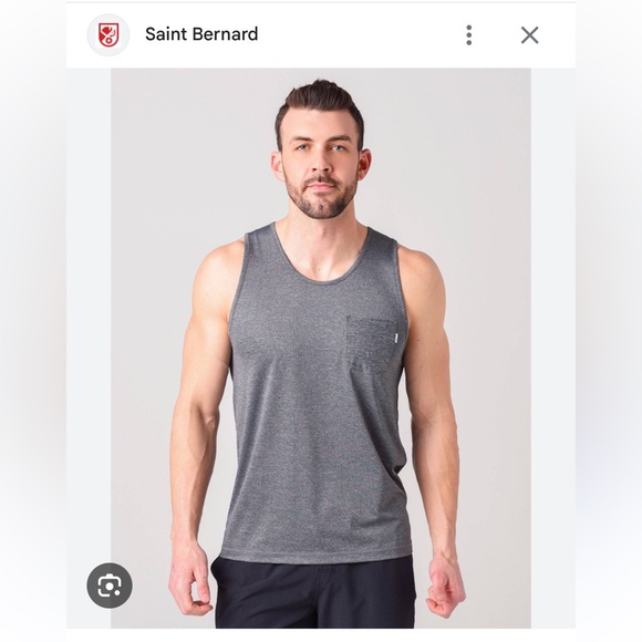 NWT Men’s Vuori Tradewind Performance Tank Sz XL Heather Grey - Picture 6 of 6